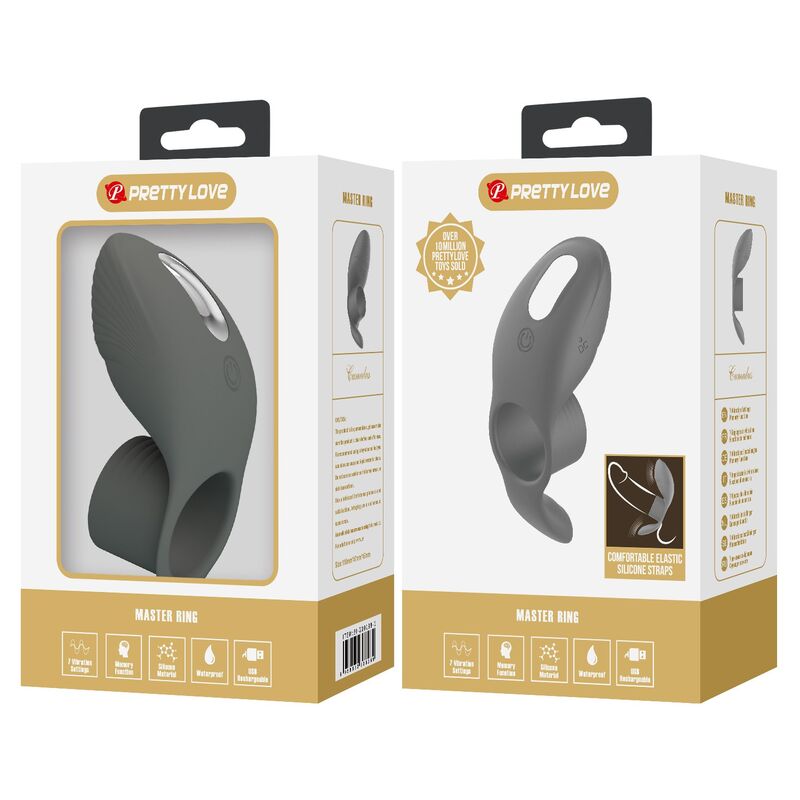 Pretty Love - Anneau Vibrant Rechargeable À Double Stimulation - Image 11