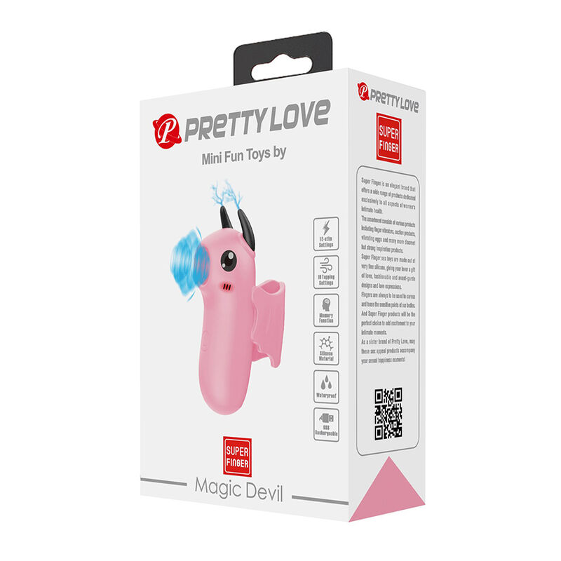 Pretty Love - Stimulateur De Doigts Rechargeable Magic Devil Rose - Image 3