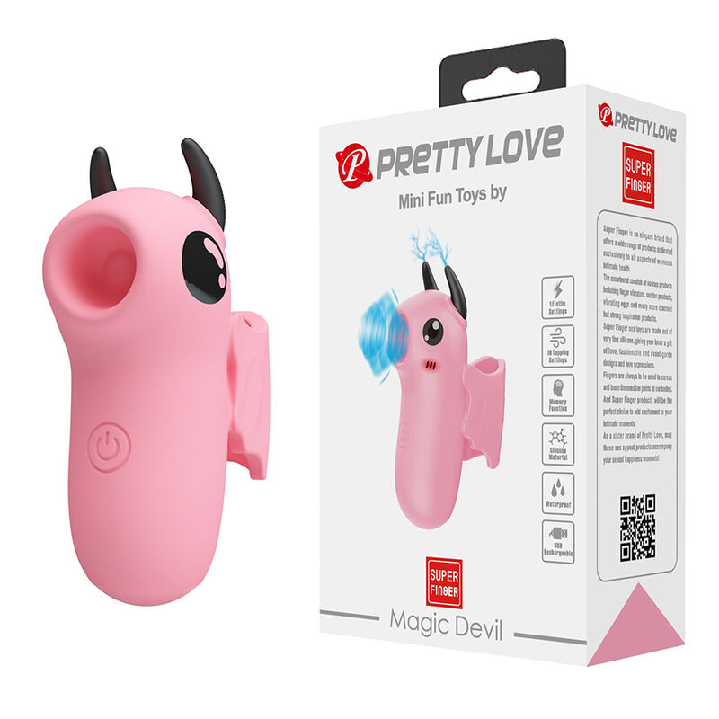 Pretty Love - Stimulateur De Doigts Rechargeable Magic Devil Rose - Image 10