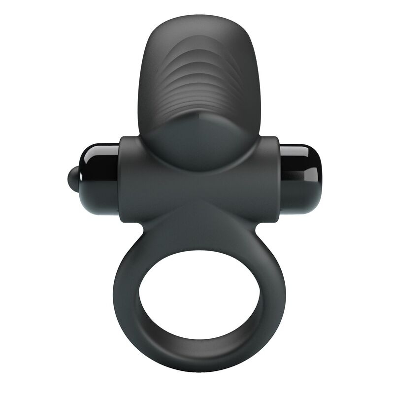 Pretty Love - Adrien Vibrating Penis Ring 10 Functions Black - Image 6