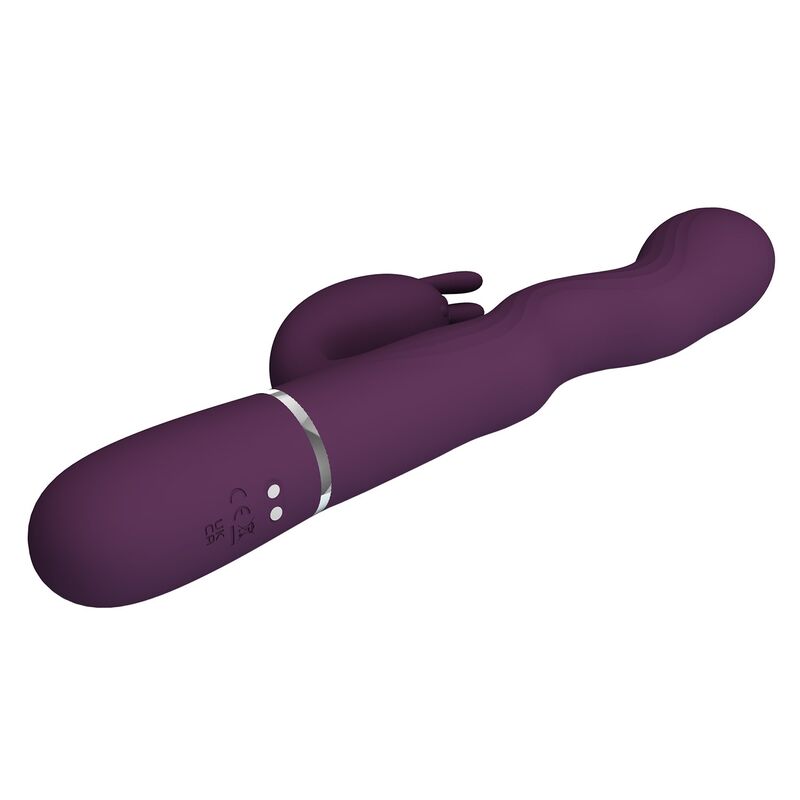 Pretty Love - Vibrateur Lapin Loursen Avec Mouvement De Poussée Et 7 Modes De Vibration Rechargeable Par Usb Violet - Image 8
