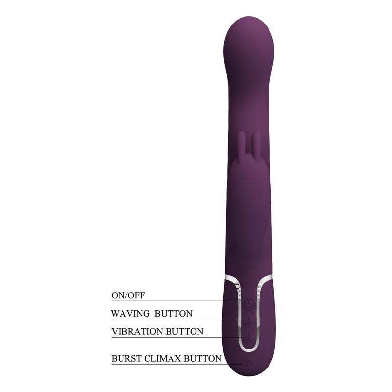 Pretty Love - Vibrateur Lapin Loursen Avec Mouvement De Poussée Et 7 Modes De Vibration Rechargeable Par Usb Violet - Image 11