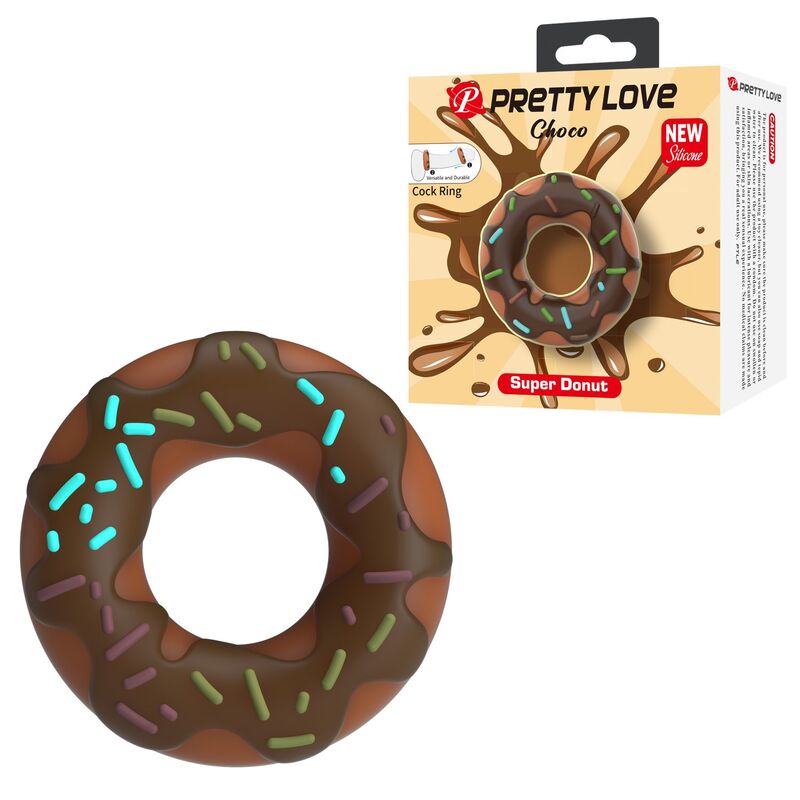 Pretty Love - Super Donut Penis Ring Brown - Image 3