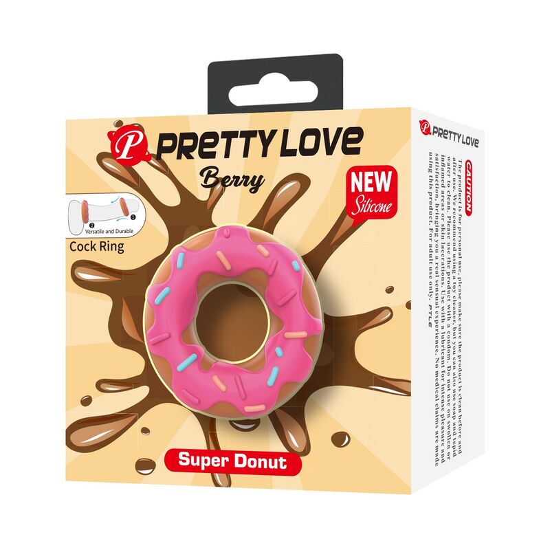 Pretty Love - Super Donut Penis Ring Pink - Image 3
