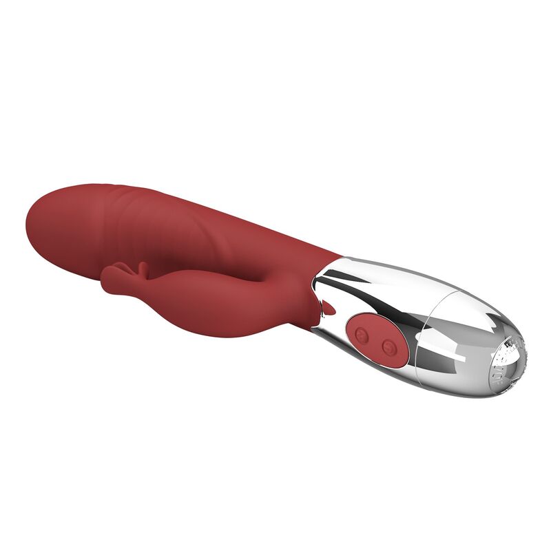 Pretty Love - Rosewood Rabbit Vibrator 30 Functions Usb Rechargeable Red - Image 5