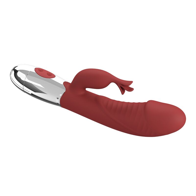 Pretty Love - Rosewood Rabbit Vibrator 30 Functions Usb Rechargeable Red - Image 6