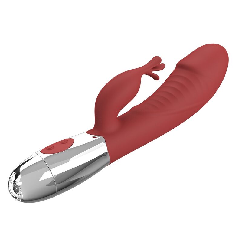 Pretty Love - Rosewood Rabbit Vibrator 30 Functions Usb Rechargeable Red - Image 8