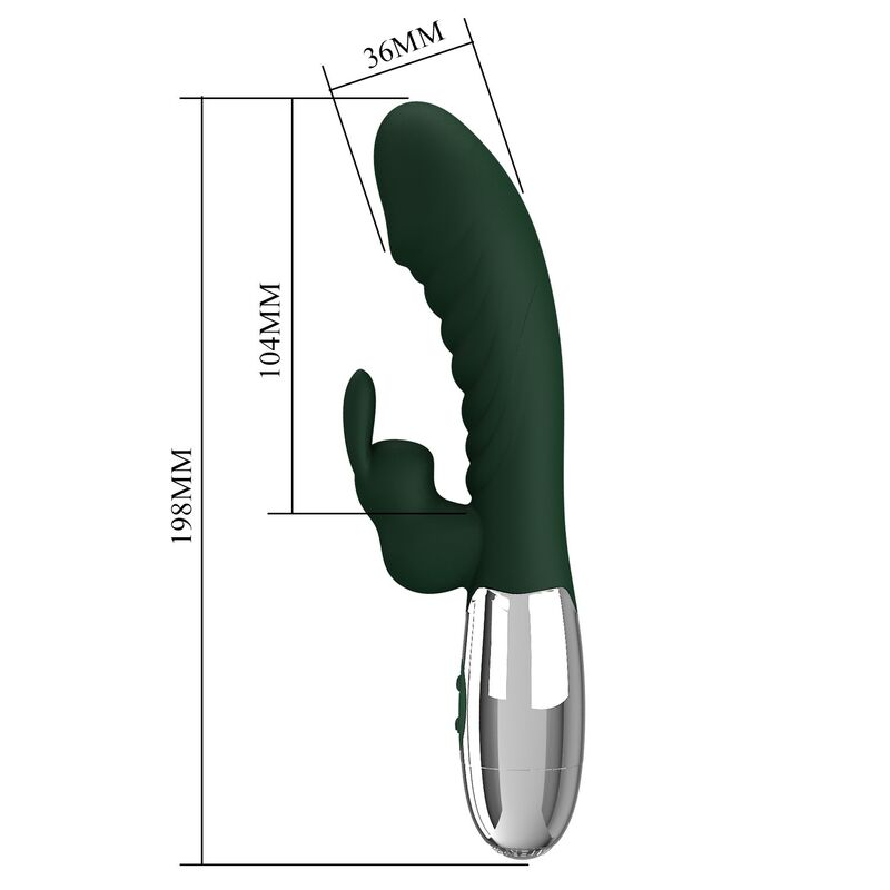 Pretty Love - Vibrateur Lapin Coquin 30 Fonctions Rechargeable Usb Vert - Image 10