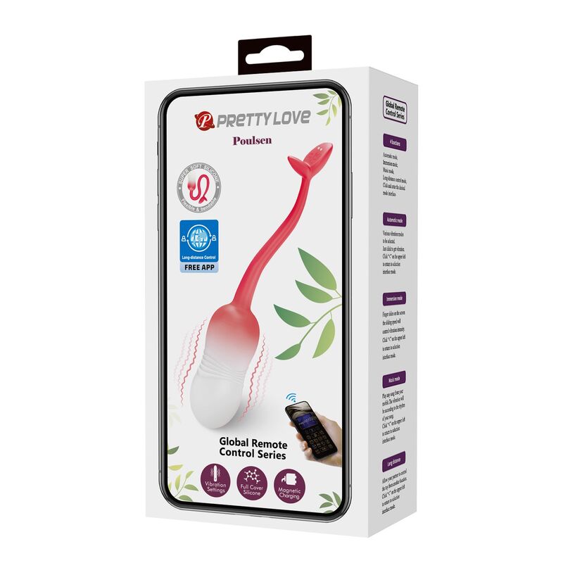 Pretty Love - Å'uf Vibrant Contrã”Lable Par Application Pulsen 12 Fonctions Rechargeable Par Usb Rose - Image 21