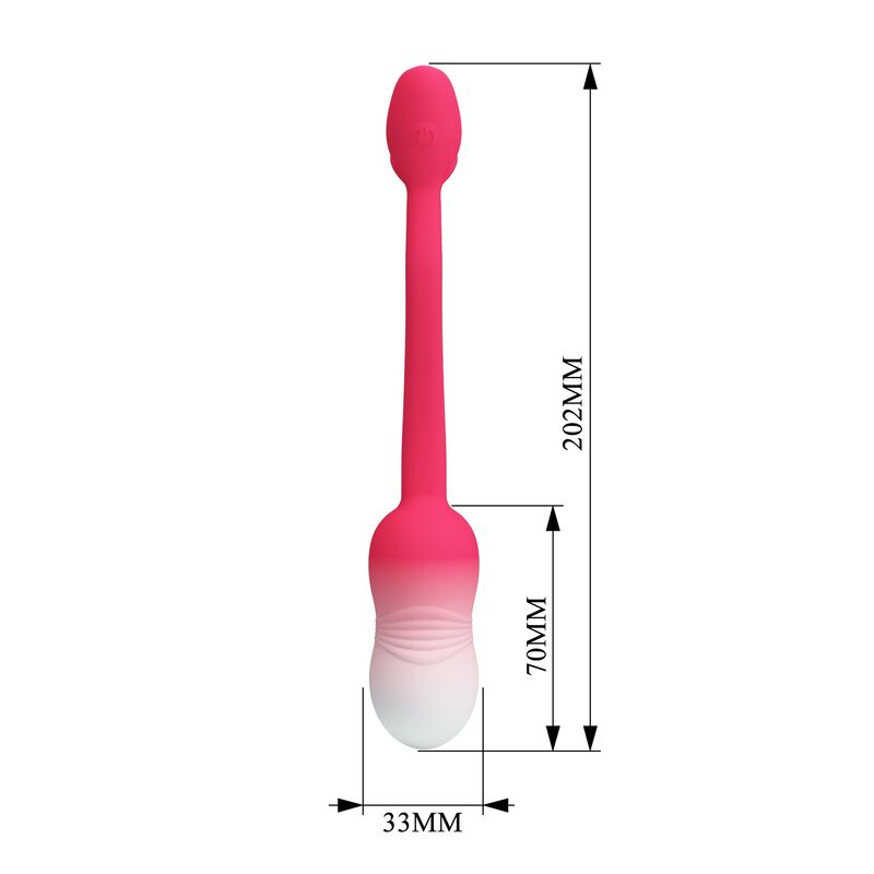 Pretty Love - Å'uf Vibrant Contrã”Lable Par Application Pulsen 12 Fonctions Rechargeable Par Usb Rose - Image 10