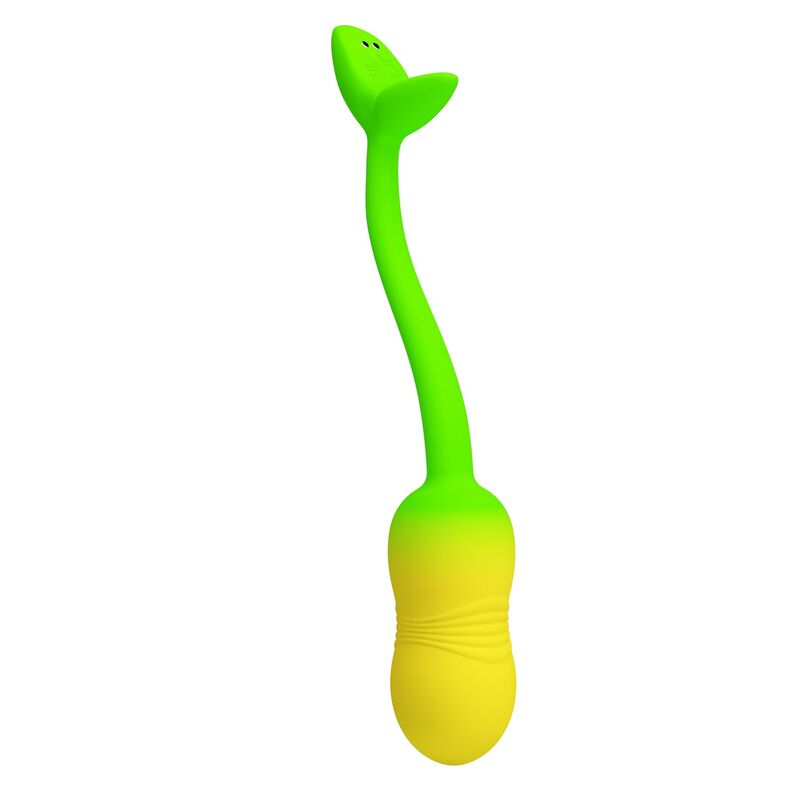Pretty Love - Å'uf Vibrant Contrã”Lable Par Application Pulsen 12 Fonctions Rechargeable Par Usb Vert-Jaune - Image 3