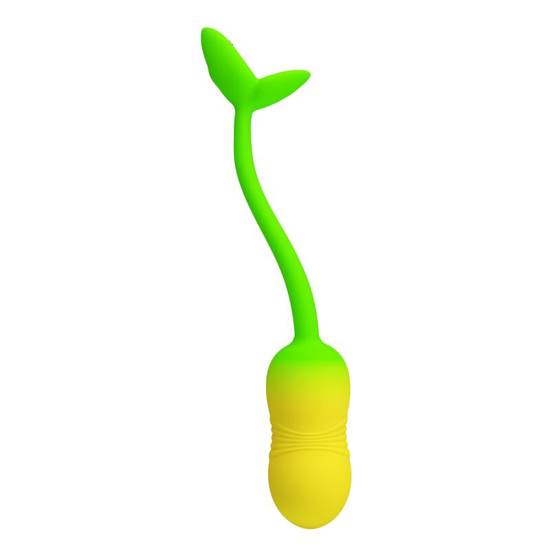 Pretty Love - Å'uf Vibrant Contrã”Lable Par Application Pulsen 12 Fonctions Rechargeable Par Usb Vert-Jaune - Image 4