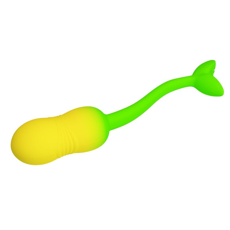 Pretty Love - Å'uf Vibrant Contrã”Lable Par Application Pulsen 12 Fonctions Rechargeable Par Usb Vert-Jaune - Image 6