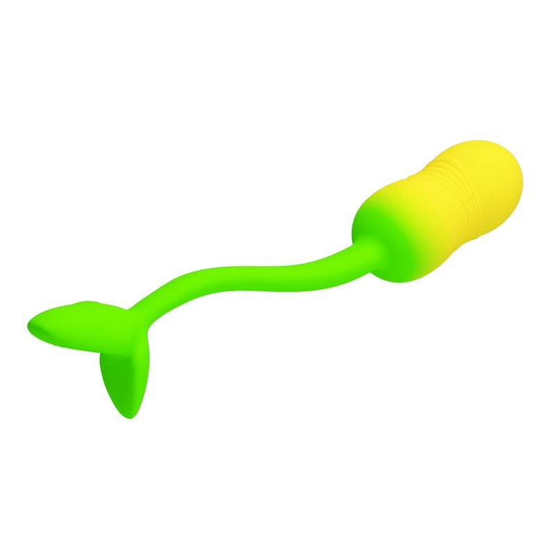 Pretty Love - Å'uf Vibrant Contrã”Lable Par Application Pulsen 12 Fonctions Rechargeable Par Usb Vert-Jaune - Image 7