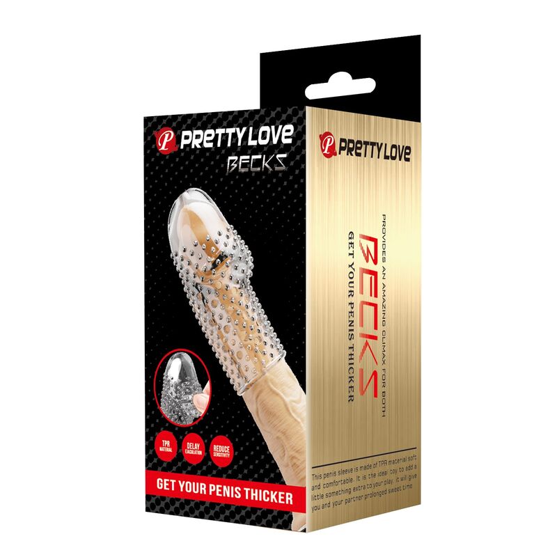 Pretty Love - Manchon Pénis Pour Geek - Gagnez En Épaisseur - Transparent - Image 4