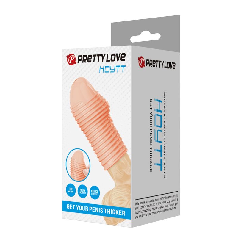 Pretty Love - Manchon Pénis Hottt Pour Un Pénis Plus Épaisse Couleur Naturelle - Image 4