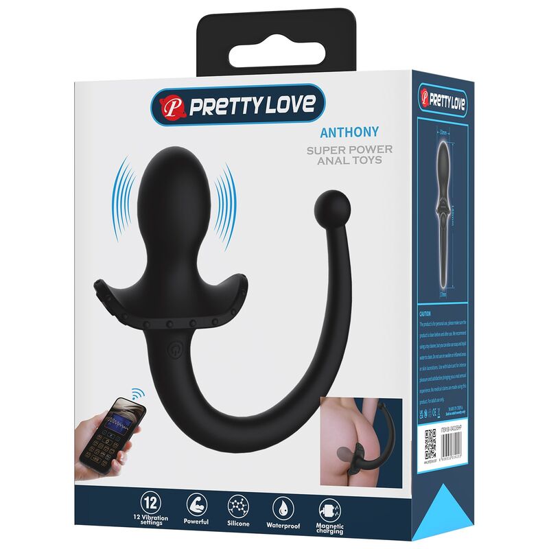 Pretty Love - Vibrateur Anal Et Périnéum Noir Contrôlé Par Application Anthony - Image 19