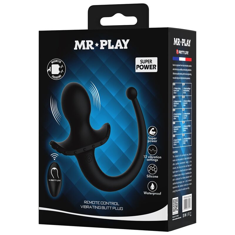 Mr Play - Vibrateur Anal Et Périnéumien Noir Avec Télécommande Sans Fil - Image 3