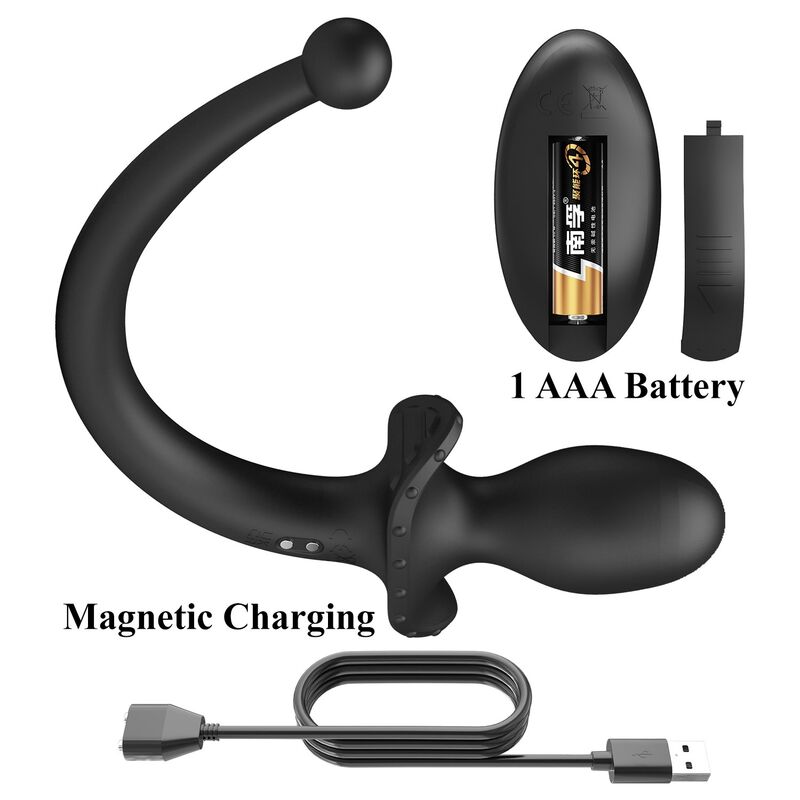 Mr Play - Vibrateur Anal Et Périnéumien Noir Avec Télécommande Sans Fil - Image 9