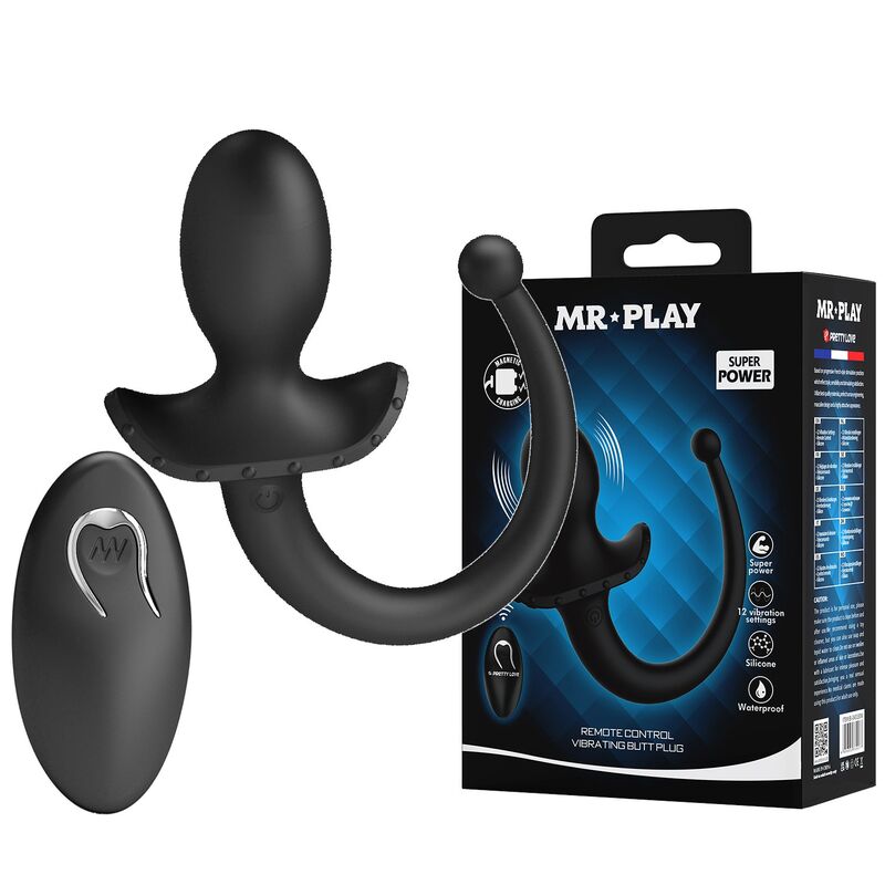 Mr Play - Vibrateur Anal Et Périnéumien Noir Avec Télécommande Sans Fil - Image 11