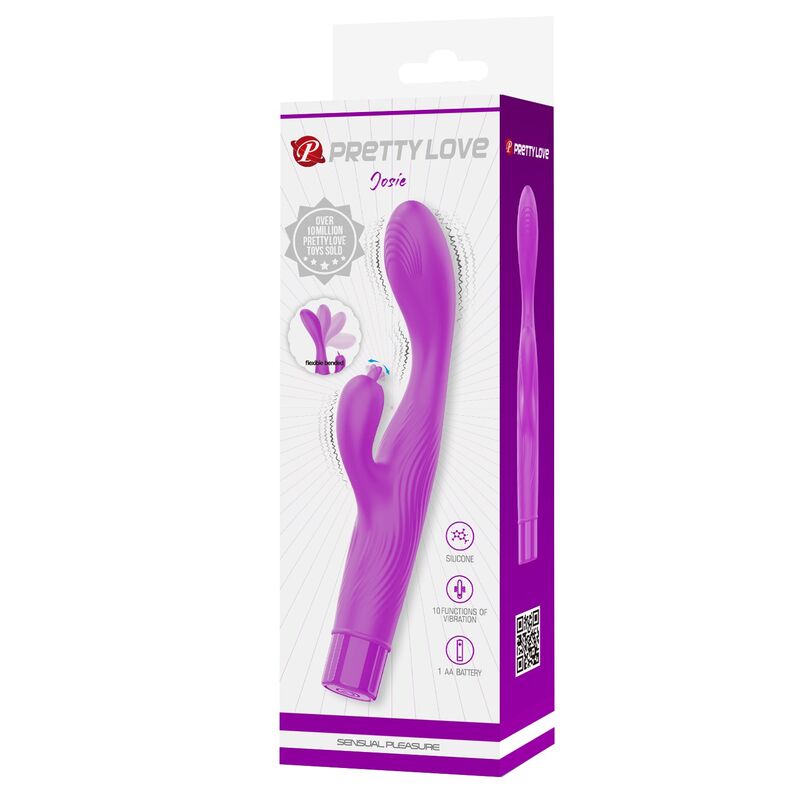 Pretty Love - Jene Vibrateur À Double Stimulation Point G Et Clitorial Violet - Image 3