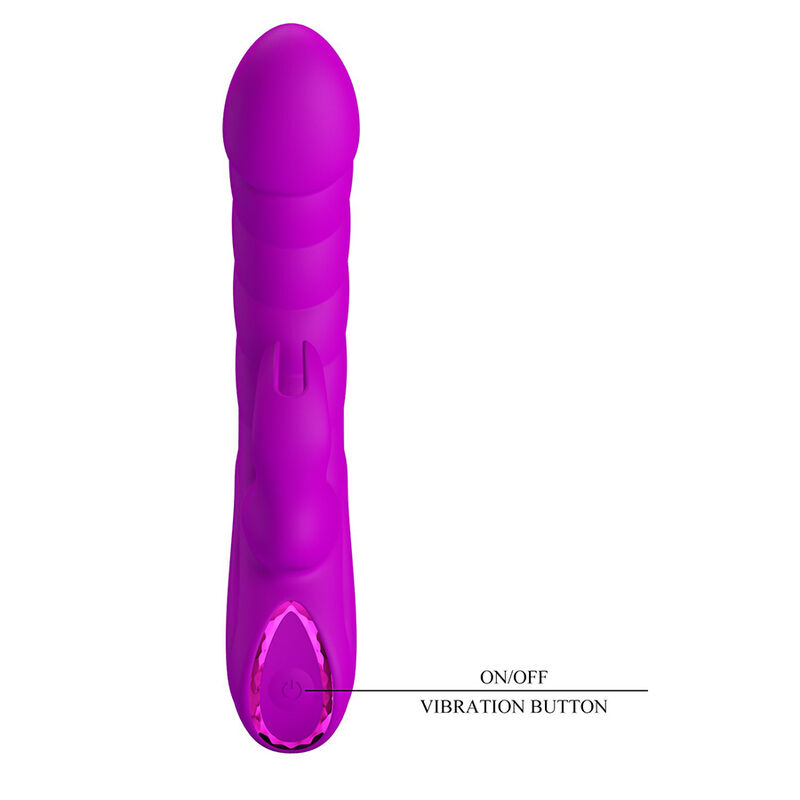 Pretty Love - Monica Vibrateur Rechargeable À Double Stimulation Point G Et Clitorial Violet - Image 4
