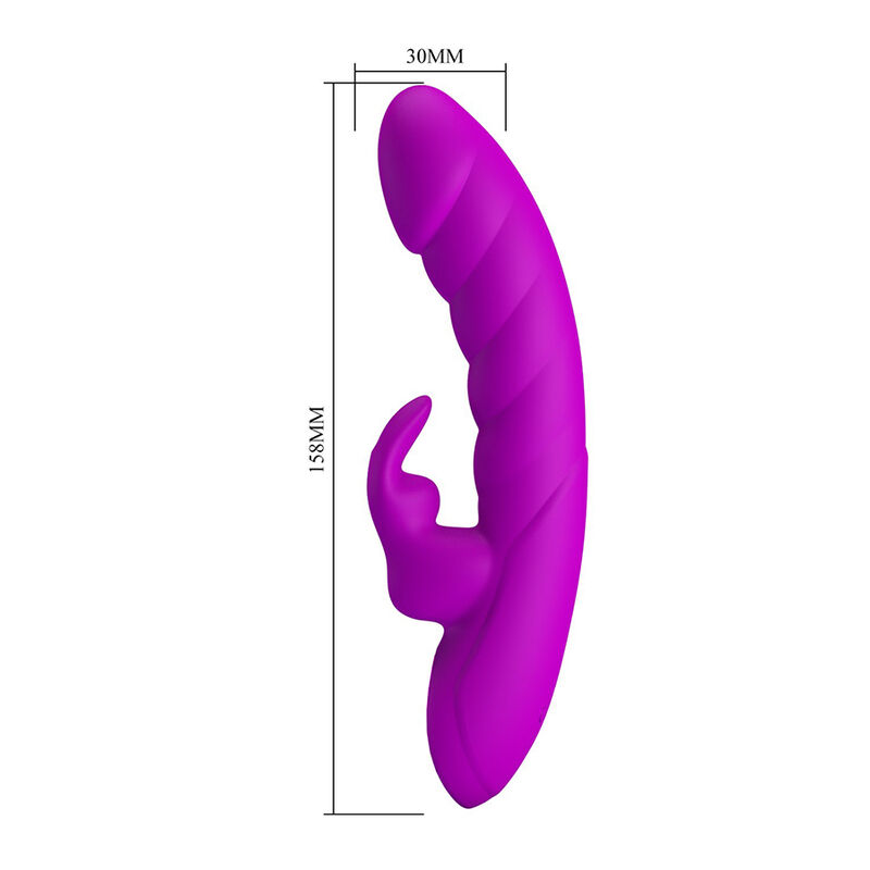 Pretty Love - Monica Vibrateur Rechargeable À Double Stimulation Point G Et Clitorial Violet - Image 8