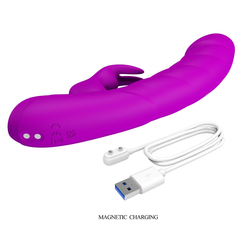 Pretty Love - Monica Vibrateur Rechargeable À Double Stimulation Point G Et Clitorial Violet - Image 9