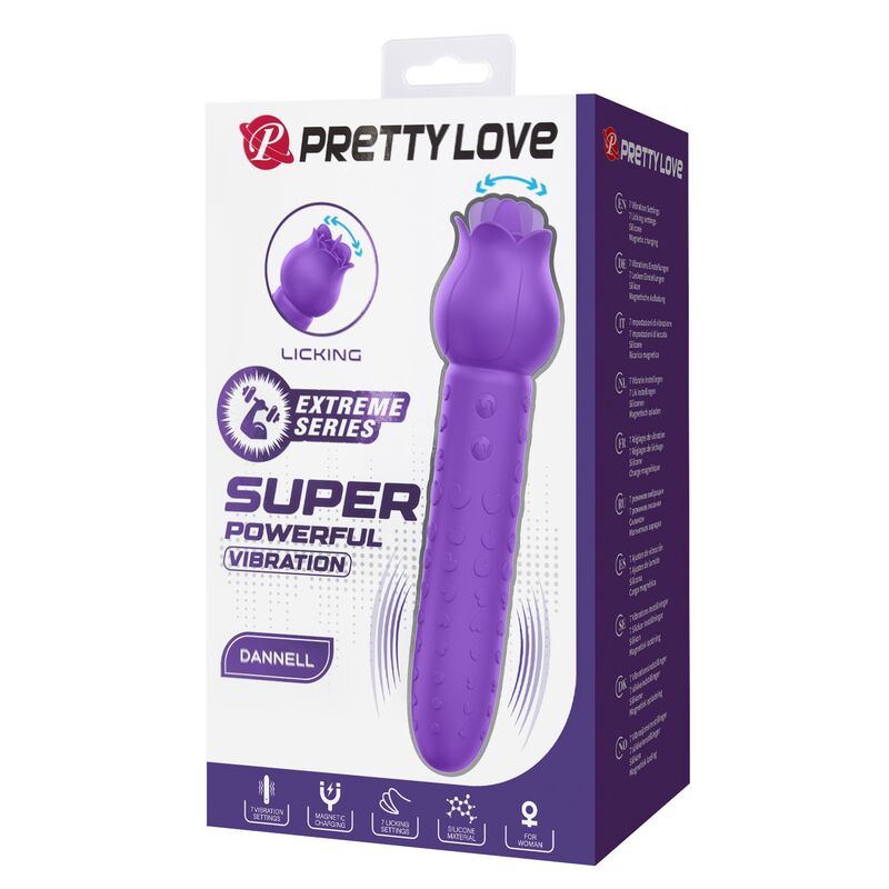 Pretty Love - Dannell Rechargeable Oral And Clitoral Stimulator Vibrator Purple - Image 3