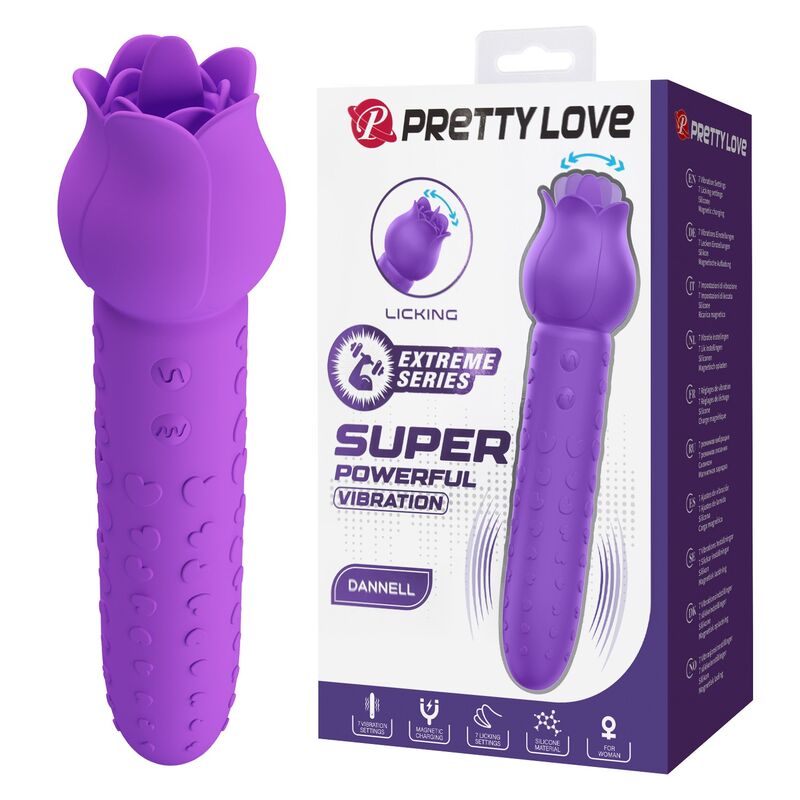 Pretty Love - Dannell Rechargeable Oral And Clitoral Stimulator Vibrator Purple - Image 15