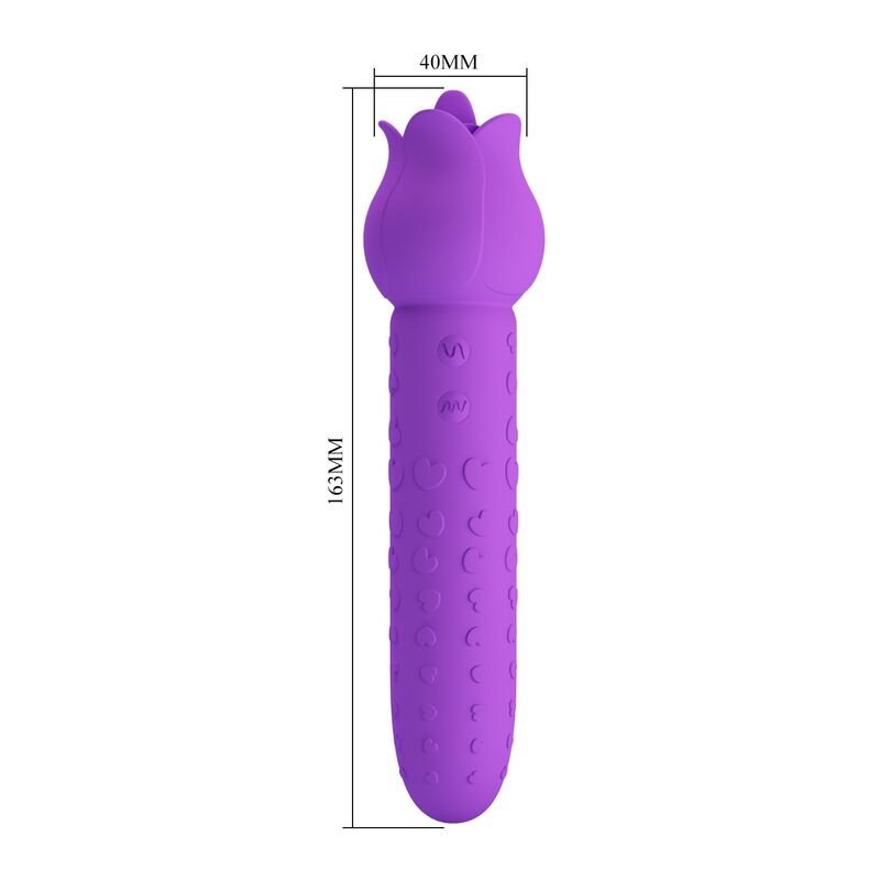 Pretty Love - Dannell Rechargeable Oral And Clitoral Stimulator Vibrator Purple - Image 4