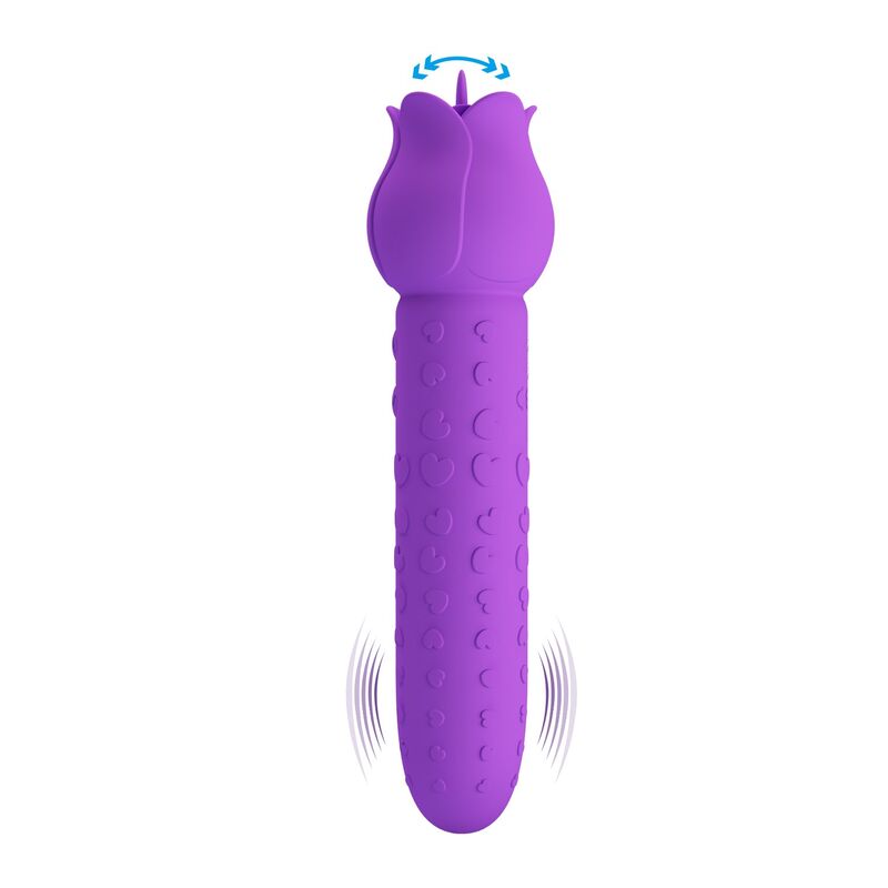 Pretty Love - Dannell Rechargeable Oral And Clitoral Stimulator Vibrator Purple - Image 5