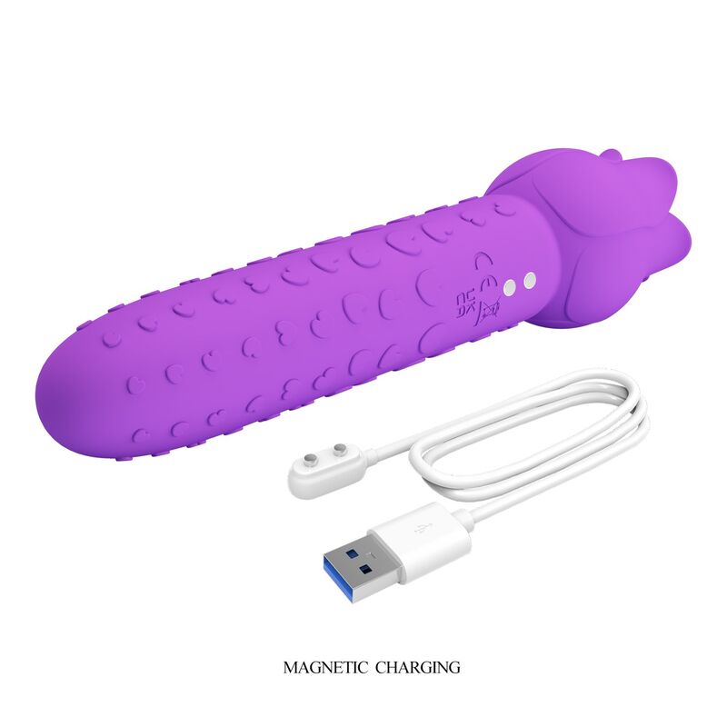 Pretty Love - Dannell Rechargeable Oral And Clitoral Stimulator Vibrator Purple - Image 8