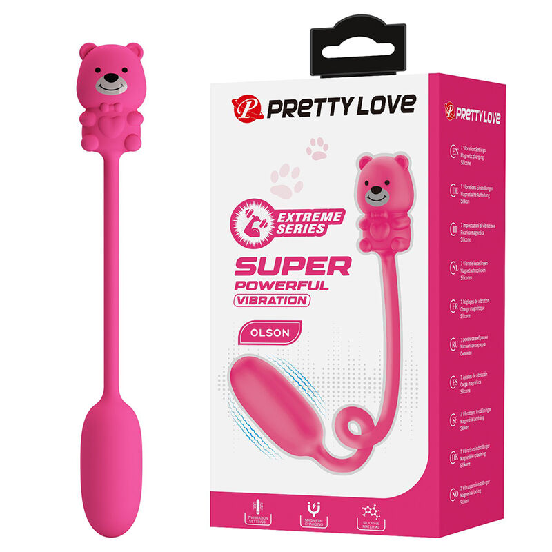 Pretty Love - Vibrateur Balle Rechargeable Olson Avec Télécommande Filaire Rose - Image 13