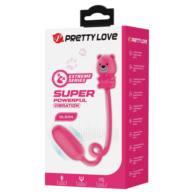 Pretty Love - Vibrateur Balle Rechargeable Olson Avec Télécommande Filaire Rose - Image 14