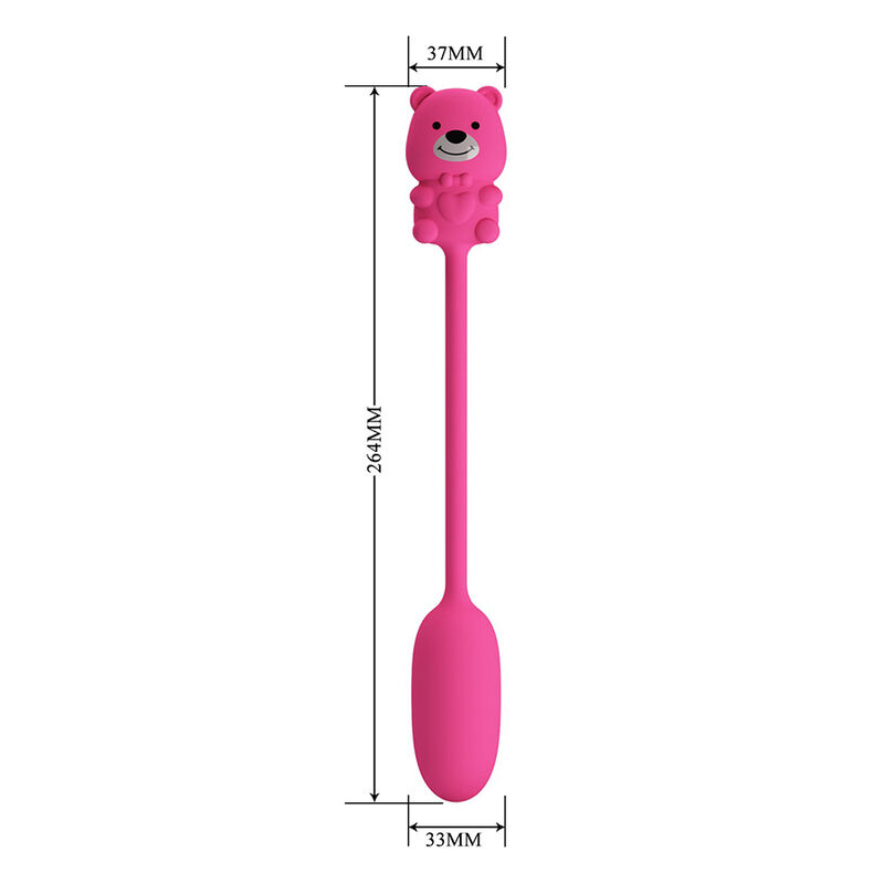 Pretty Love - Vibrateur Balle Rechargeable Olson Avec Télécommande Filaire Rose - Image 11