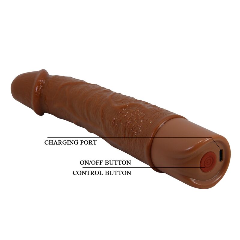 Pretty Love - Leonardo Realistic Vibrator 20 Cm Ø 4 Cm Brown - Image 9