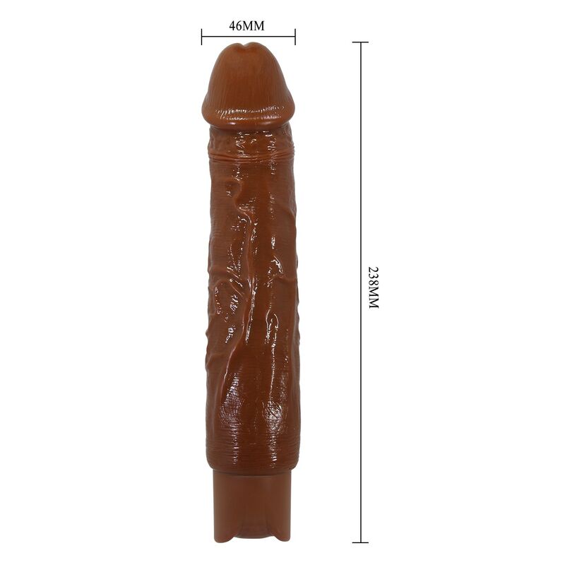Pretty Love - Duke Realistic Vibrator 23.5 Cm Ø 4.8 Cm Brown - Image 10