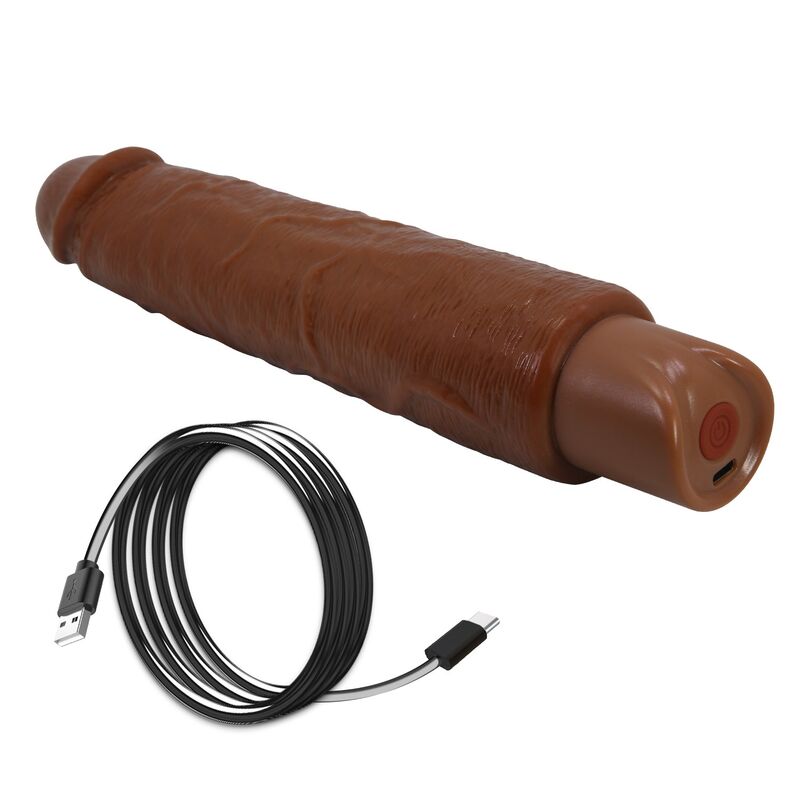 Pretty Love - Gavin Realistic Vibrator 25 Cm Ø 5 Cm Brown - Image 9