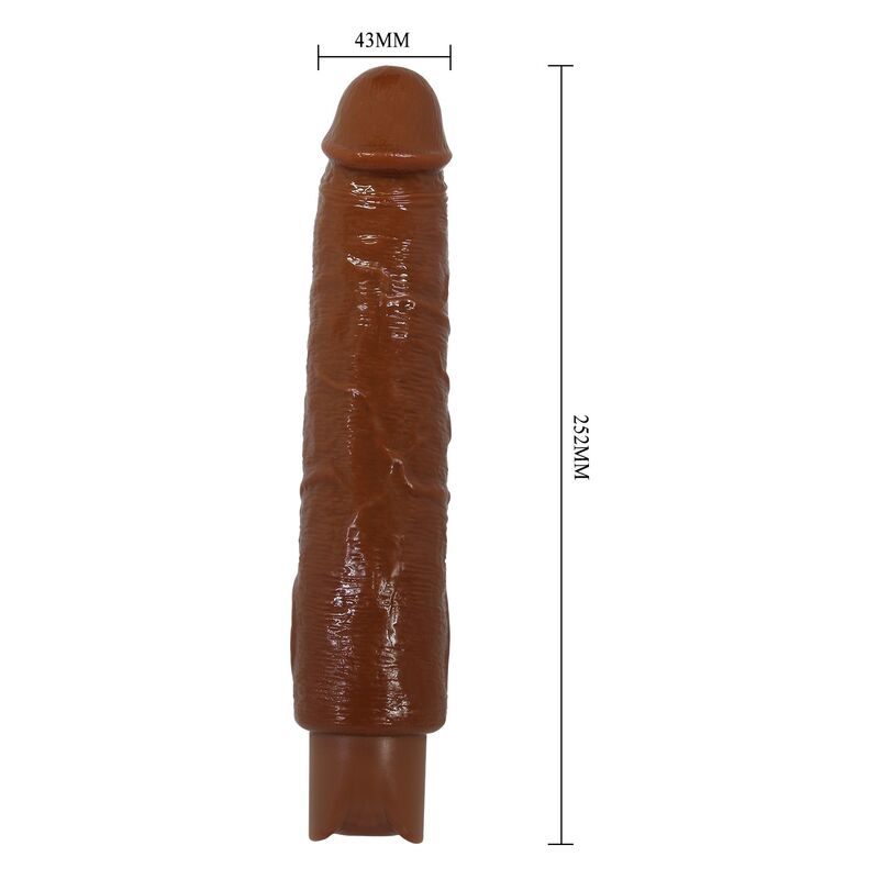 Pretty Love - Gavin Realistic Vibrator 25 Cm Ø 5 Cm Brown - Image 10