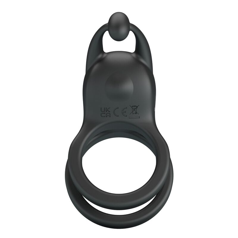 Pretty Love - Anneau Pénis Double Vibrant Rechargeable Goodwin Noir - Image 6