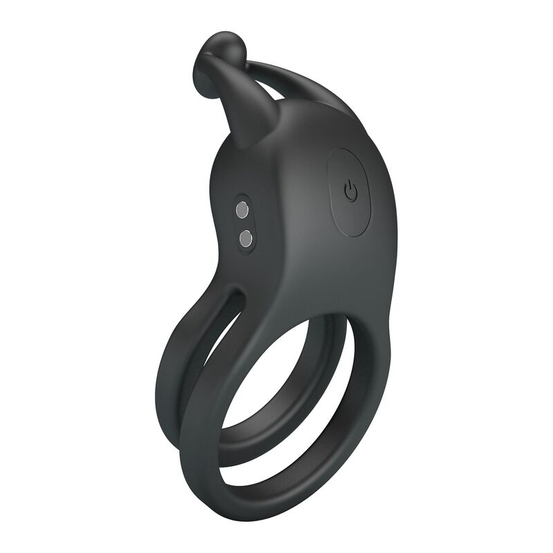 Pretty Love - Anneau Pénis Double Vibrant Rechargeable Goodwin Noir - Image 7