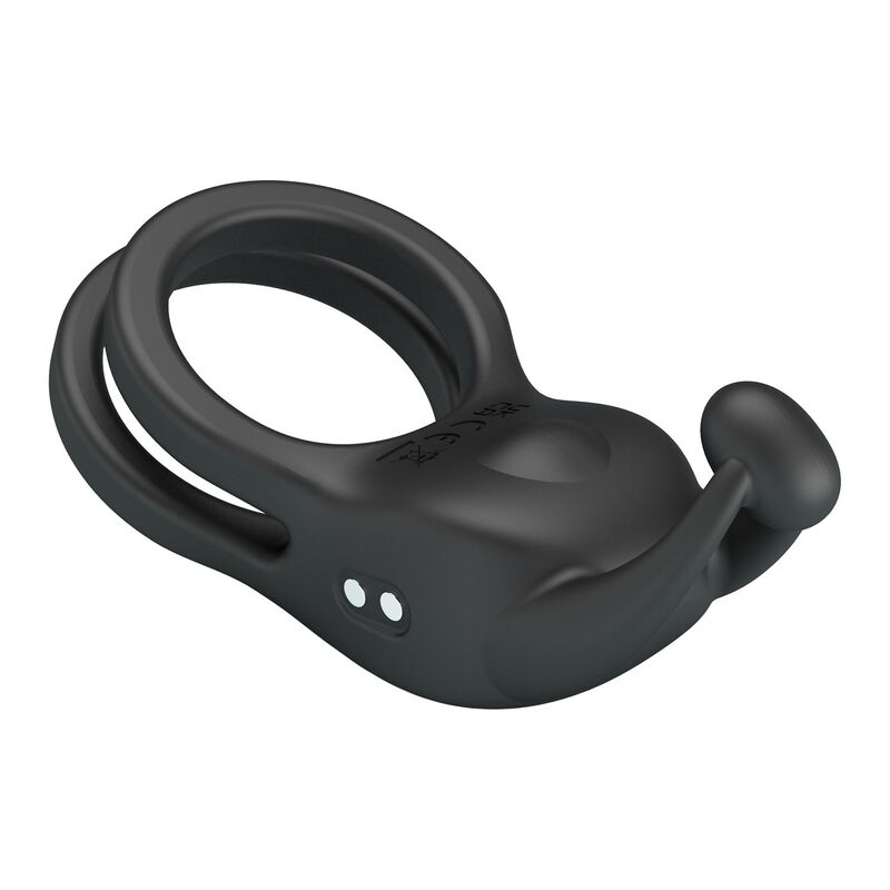 Pretty Love - Anneau Pénis Double Vibrant Rechargeable Goodwin Noir - Image 8