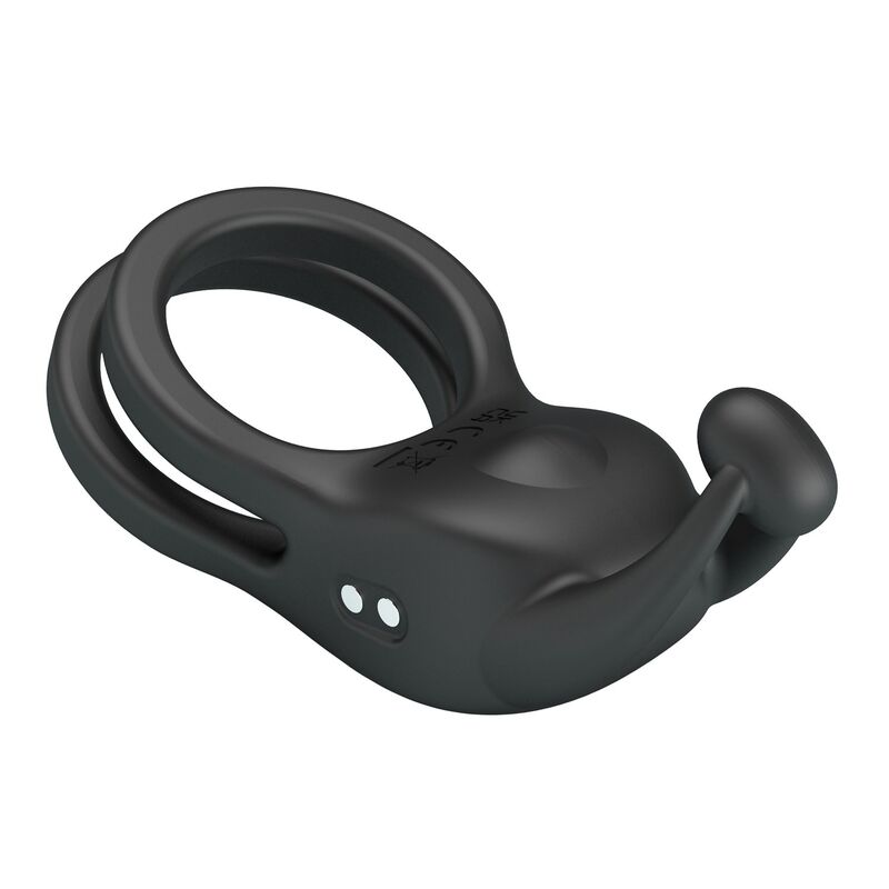 Pretty Love - Anneau Pénis Double Vibrant Rechargeable Goodwin Noir - Image 9