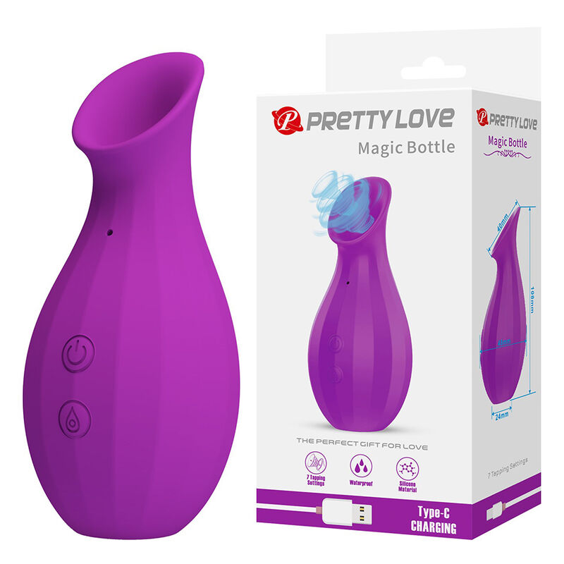 Pretty Love - Bouteille Magique Stimulateur Clitorial À Succion Rechargeable Violette - Image 12