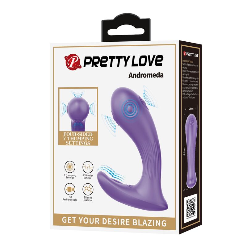 Pretty Love - Andromeda Vibrateur À Double Stimulation Rechargeable Violet - Image 3