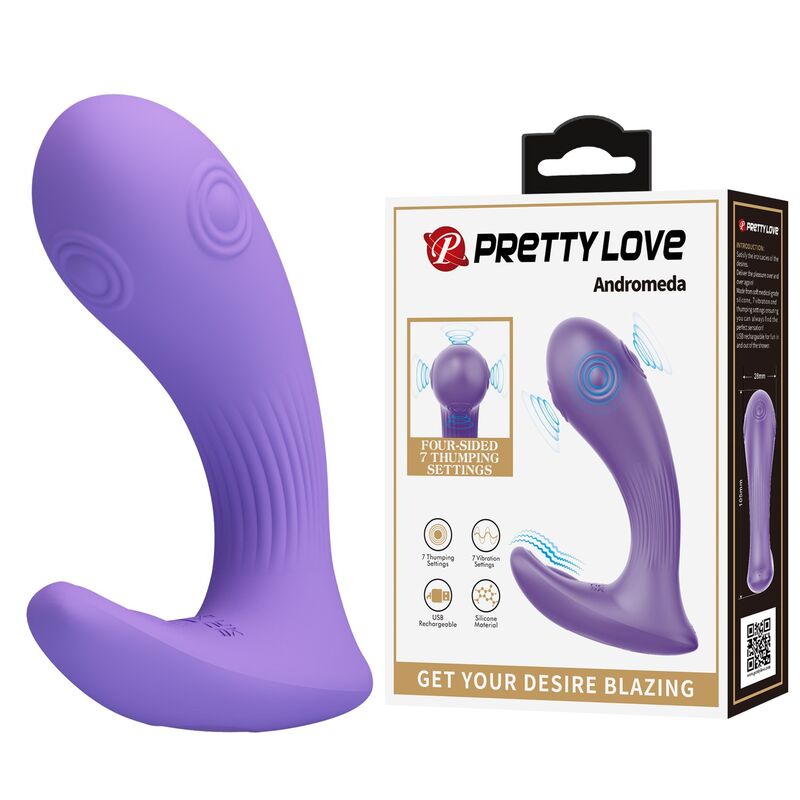 Pretty Love - Andromeda Vibrateur À Double Stimulation Rechargeable Violet - Image 12
