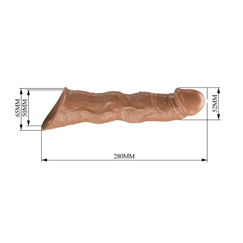 Pretty Love - Manchon D'Extension Pénienne Ajustable 28 Cm Ø 4,5 Cm Marron - Image 9
