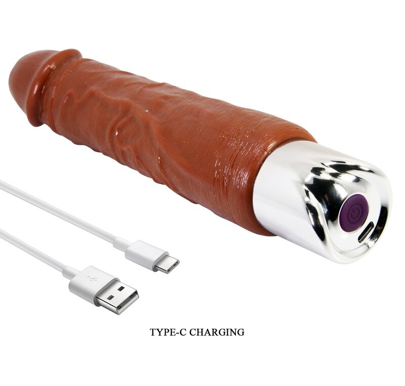 Pretty Love - Pro Realistic Vibrator 23.5 Cm Ø 4.8 Cm Brown - Image 8