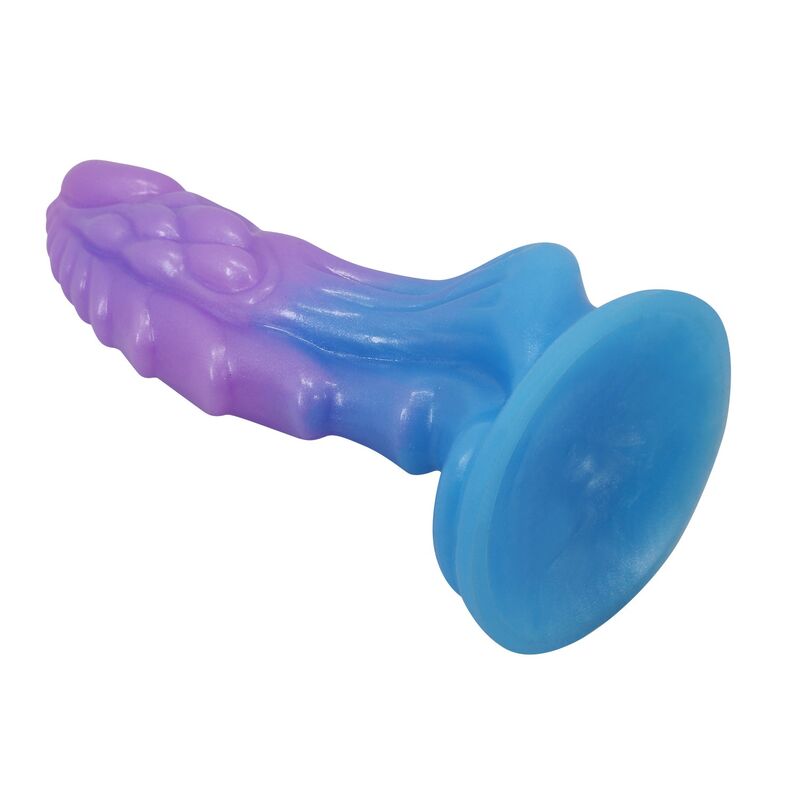 Power Monsters - Atlanteans Realistic Dildo With Suction Cup 19 Cm Ø 5 Cm Blue & Purple - Image 6